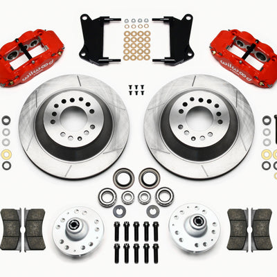 Wilwood Narrow Superlite 6R Front Hub & 1PC Rtr Kit 12.88in-Red 67-69 Camaro 64-72 Nova Chevelle