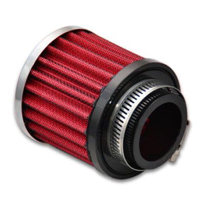 Vibrant Crankcase Breather Filter w/ Chrome Cap 1.5in 38mm Inlet ID