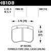 Hawk AP Racing / FF 2000 HT-10 Race Brake Pads