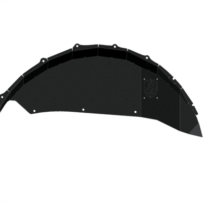 Road Armor 18-20 Jeep Wrangler JL Stealth Rear Fender Liner Body Armor - Black Steel