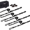 SpeedStrap 1In Motorcycle Tie-Down Kit - Black