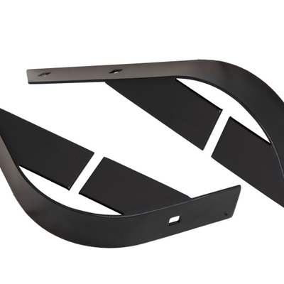 Kentrol 55-86 Jeep CJ Rear Body Guard Jeep Black Powder Coated Stainless