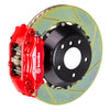 Brembo 08-15 Lancer Evo X Rear GT BBK 4 Piston Cast 345x28 2pc Rotor Slotted Type-1-Red