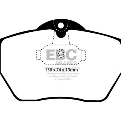 EBC 99-02 Saab 9-3 Convertible Greenstuff Front Brake Pads