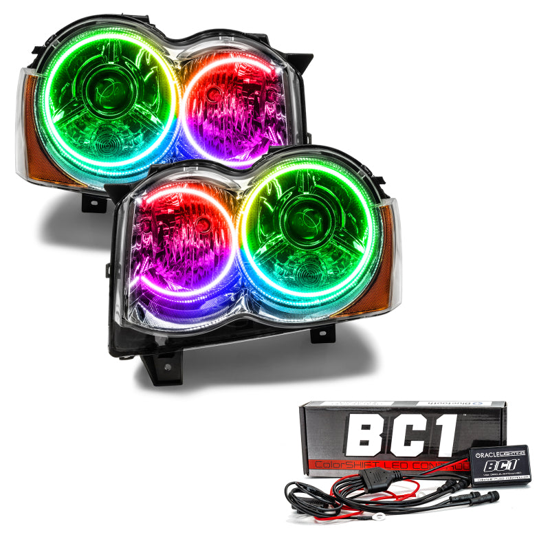 Oracle 08-10 Jeep Grand Cherokee SMD HL - HID - ColorSHIFT w/ BC1 Controller