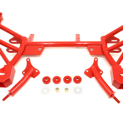 BMR 93-02 F-Body K-Member w/ SBC/BBC Motor Mounts and Pinto Rack Mounts - Red