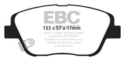 EBC 10-14 Hyundai Sonata 2.0 Turbo Yellowstuff Front Brake Pads