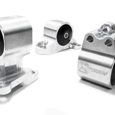Innovative 92-95 Civic B/D Series Silver Aluminum Mounts 95A Bushings (Auto to Manual Hydro 3 Bolt)