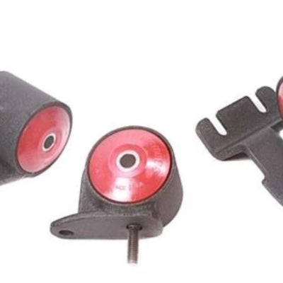Innovative 90-93 Integra B-Series Black Steel Mounts 95A Bushings (Auto Trans)