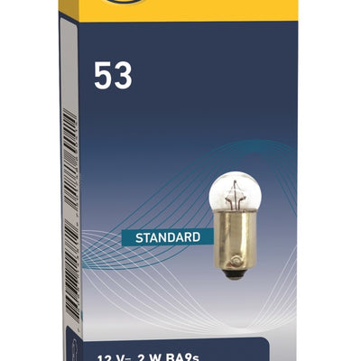 Hella Bulb 53 12V 2W 1CP BA9s G3.5