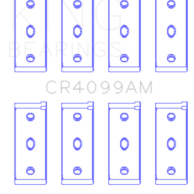 King Engine Bearings Fiat Tempra / 146 (Size 010) Rod Bearing Set