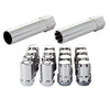 McGard SplineDrive Tuner 4 Lug Install Kit w/Locks & Tool (Cone) M12x1.25 / 13/16 Hex - Chrome (CS)