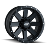 ION Type 134 20x9 / 8x170 BP / 0mm Offset / 130.8mm Hub Matte Black/Black Beadlock Wheel