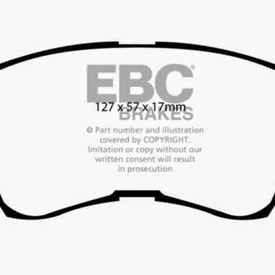 EBC 88-91 Mitsubishi Montero 2.6 Greenstuff Front Brake Pads