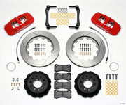 Wilwood AERO4 Rear Kit 14.25in Red 2014-Up Corvette C7 w/Lines