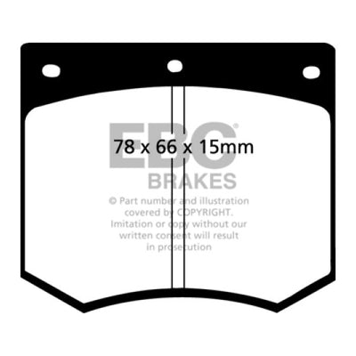 EBC 75-86 Ac 3000 3.0 Greenstuff Front Brake Pads