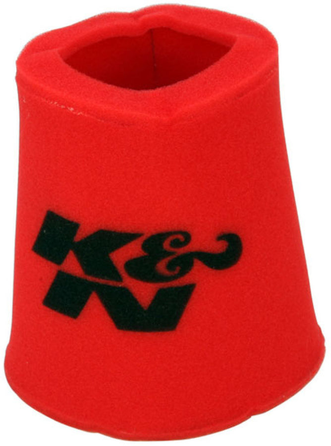 K&N Airforce Pre-Cleaner Round Tapered Red Air Filter Foam Wrap 6in Base ID x 5in Top ID x 9in H