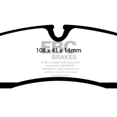 EBC 98-04 Cadillac Seville 4.6 Ultimax2 Rear Brake Pads