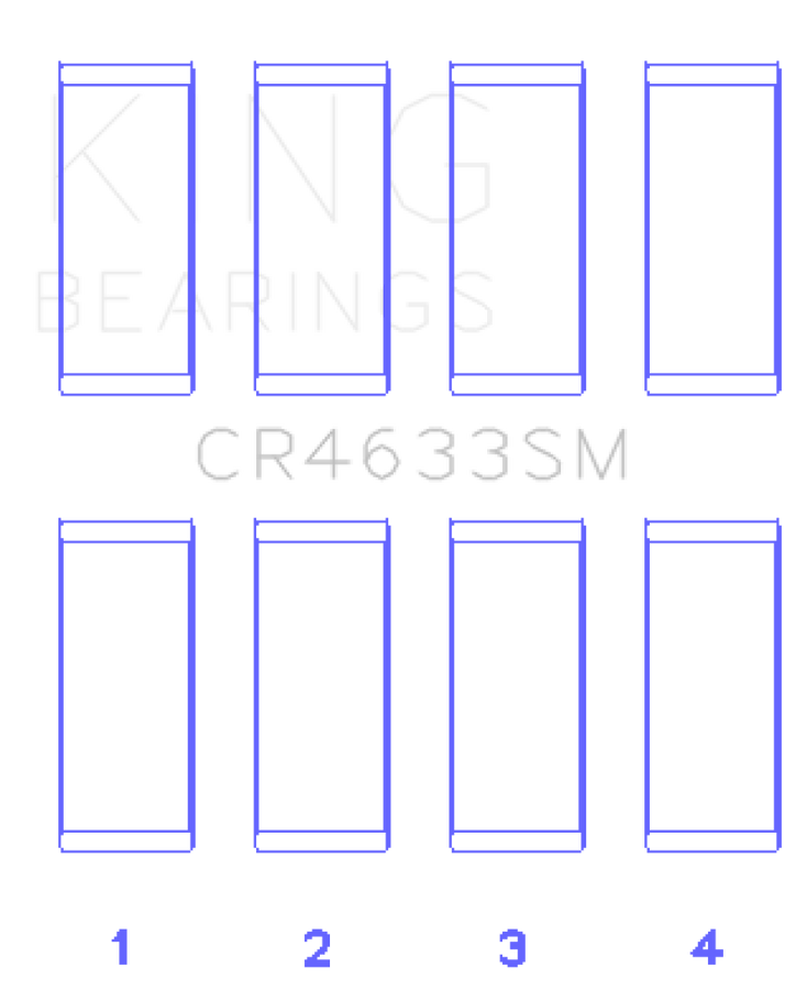 King Engine Bearings 07-12 Mini Cooper N14B16C (Size +.5mm Undersize) Connecting Rod Bearing Set