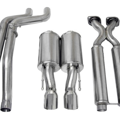 Corsa 2006-2010 Jeep Grand Cherokee 6.1L V8 Polished Sport Cat-Back Exhaust