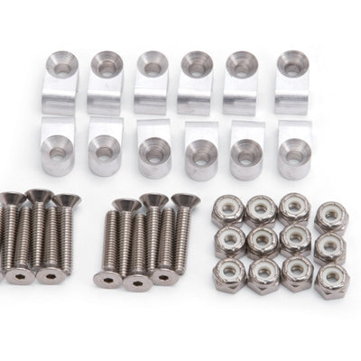 Russell Performance Billet 3/16in Tubing Clamp Natural Finish (12 pcs.)