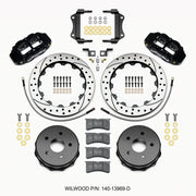 Wilwood Narrow Superlite 4R Rear Kit 12.88in Drilled 2007-up Jeep JK w/Lines