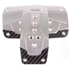 NRG Aluminum Sport Pedal A/T - Silver w/Black Carbon