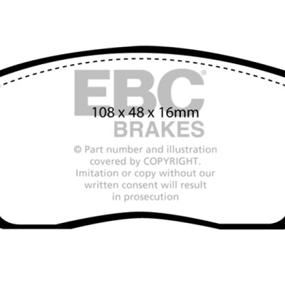 EBC 91-93 Nissan NX 1.6 Greenstuff Front Brake Pads