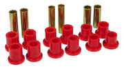 Prothane 73-79 Ford F350 2wd Rear Leaf Spring Bushings - Red