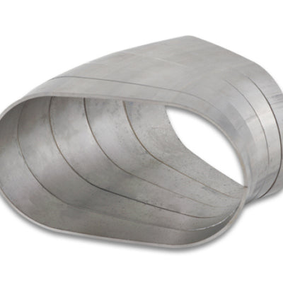 Vibrant 45 Degree Horizontal Plane Oval 304SS Pie Cuts Nominal Tube 3.50in