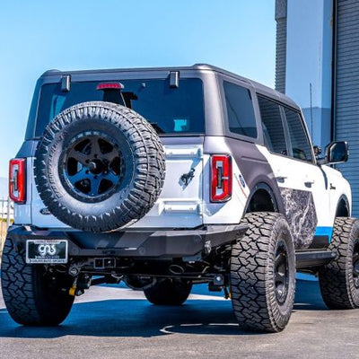 Borla 21-22 Ford Bronco 2.3L 4WD ATAK Axle Back Exhaust w/ Black Coated Tips