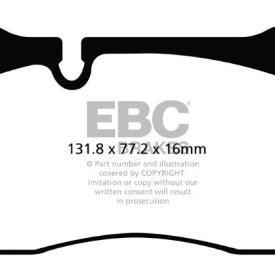 EBC 11-14 Audi TT RS 2.5 Turbo Yellowstuff Front Brake Pads