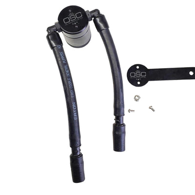 J&L 13-19 Ford Fusion 1.5L EcoBoost Oil Separator 3.0 Passenger Side - Black Anodized