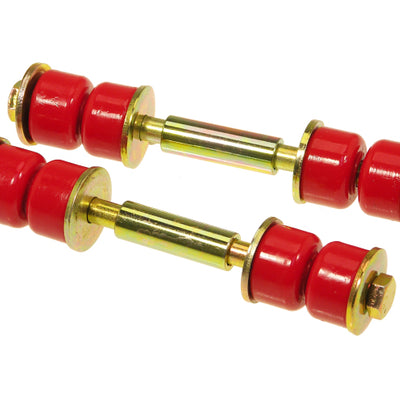 Prothane Universal End Link Set - 3 1/2in Mounting Length - Red