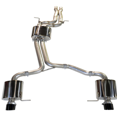 AWE Tuning Audi 8R Q5 3.0T Touring Edition Exhaust Dual Outlet Diamond Black Tips