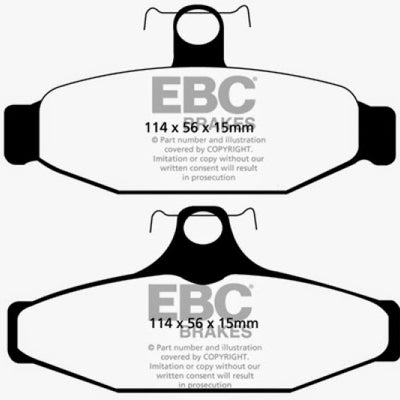 EBC 93-00 Aston Martin Virage 5.3 (AP Caliper) Redstuff Rear Brake Pads