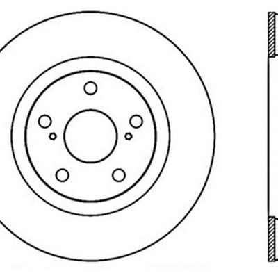 StopTech 07-13 Lexus ES 250/ES 300/ ES330/ES350 Drilled Sport CRYO Brake Rotor