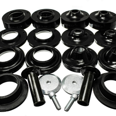 Energy Suspension 18+ Jeep Wrangler JL Black Rock-Flex 2in Adjustable Coil Spacer Set