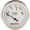 Auto Meter Old Tyme White 2-1/16in 0-30 OHM Electric Fuel Level Gauge