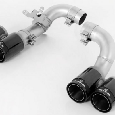 Remus 2012 BMW 3 Series F30/F31 Quad 84mm Black Chrome Straight w/Carbon Insert Tail Pipe Set