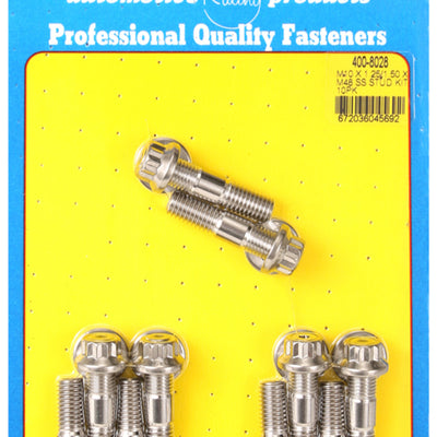 ARP M10 x 1.25/1.50 x 48mm Broached 10 Piece Stud Kit