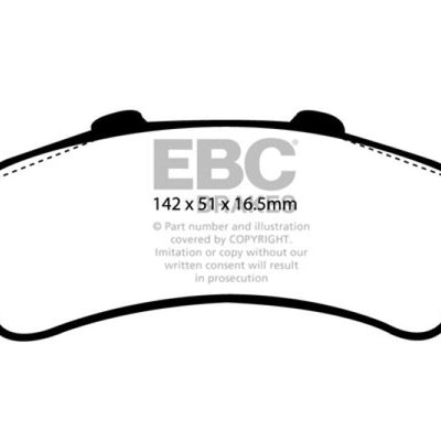EBC 01-05 Cadillac Deville 4.6 HD Ultimax2 Rear Brake Pads