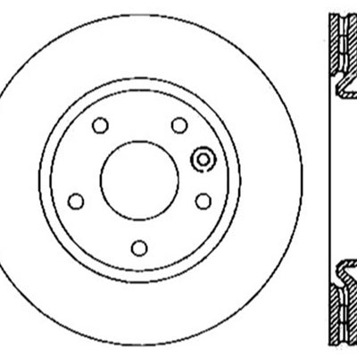 StopTech Sport Slotted (CRYO) 06-17 Land Rover Range Rover Sport Front Left Rotor