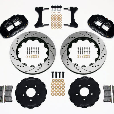 Wilwood Narrow Superlite 6R Front Hat Kit 14.00in Drilled Mitsubishi EVO VIII