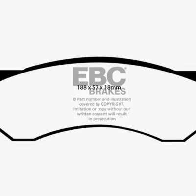 EBC 06-11 Dodge Ram 1500 Mega Cab 2WD Greenstuff Rear Brake Pads