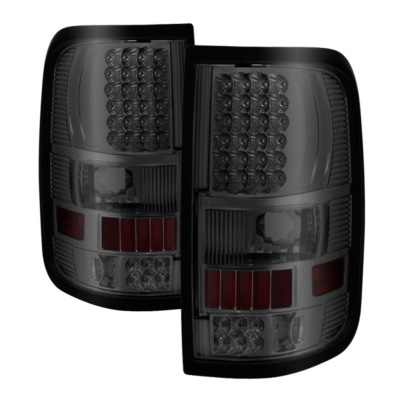 xTune Ford F150 Styleside 04-08 (Not Fit Heritage & SVT) LED Tail Lights Smoke ALT-ON-FF15004-LED-SM