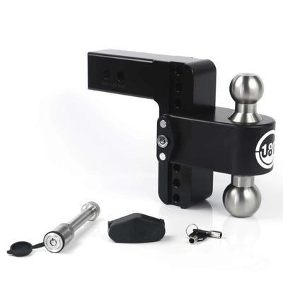 Weigh Safe 180 Hitch 6in Drop Hitch & 2.5in Shank (10K/18.5K GTWR) w/WS05 - Black Cerakote