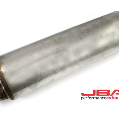 JBA Universal Chambered 304SS Muffler 22in x 7in Round 2.5in Offset/Offset