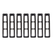 Rugged Ridge Grille Inserts Black 97-06 Jeep Wrangler
