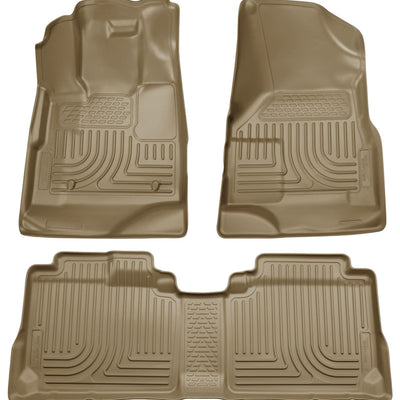 Husky Liners 09-12 Ford Escape/Mazda Tribute (Base/Hybrid) WeatherBeater Combo Tan Floor Liners